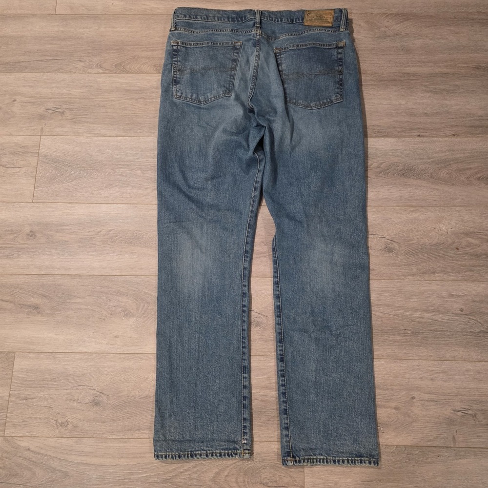 Polo Ralph Lauren Jeans Mens 36x34 Blue Hampton Relaxed Straight Denim Normcore